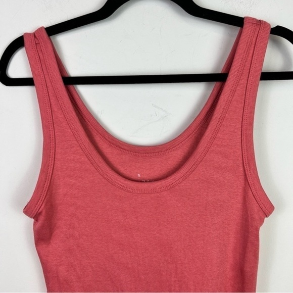 A New Day Coral Rubbed Snap Body Suit Sleeveless womens size large - Picture 2 of 6